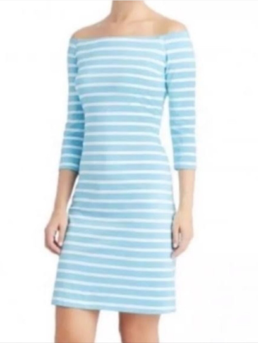 J. McLaughlin Patrice 3/4 Sleeve Off Shoulder Dress